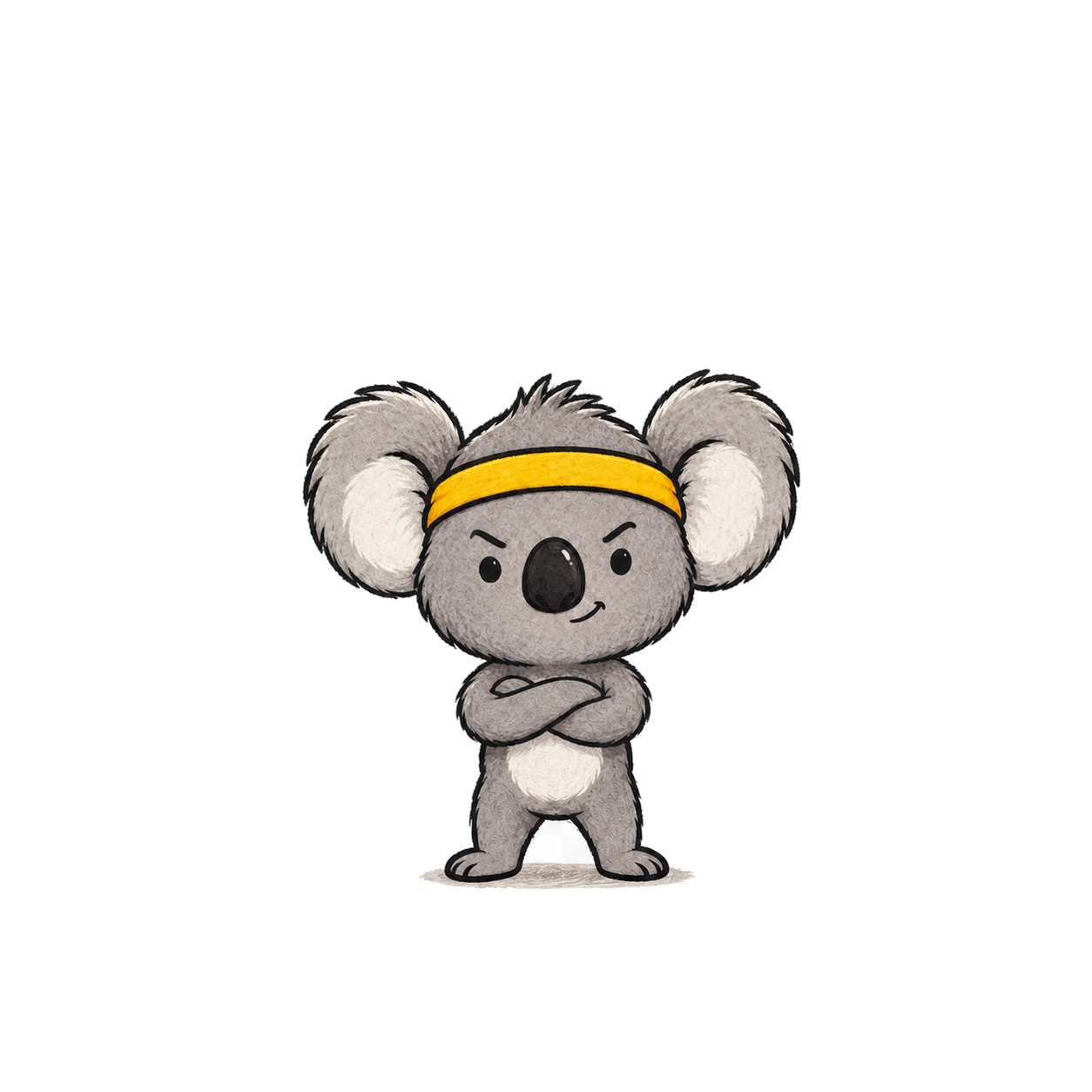 Spot the koala ready to lock in